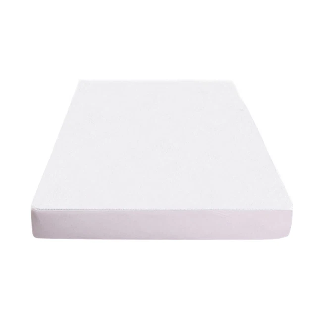 Cama de rizo de un solo color impermeable trampolín cubierta orina colchón