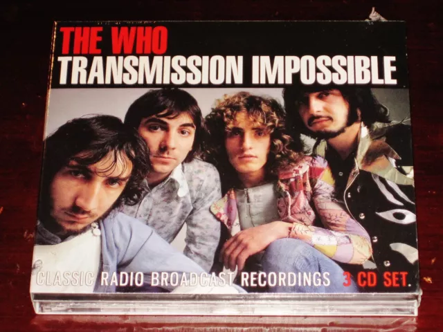 The Who: Transmission Impossible Classic Radio Broadcast Recordings 3 CD Set NEW