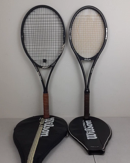 VINTAGE WILSON ULTRA PWS Standard and Largehead Tennis Racket Racket w