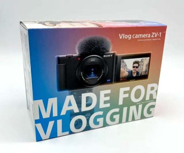 Sony Vlog-Kamera ZV-1 Digitalkamera 4K Vlogging Youtube Kamera Schwarz NEU & OVP