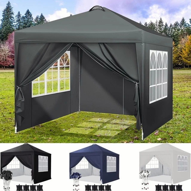 2023NEU Pavillon 3x3m Wasserdicht Partyzelt Gartenzelt Faltpavillon UV Schutz 50