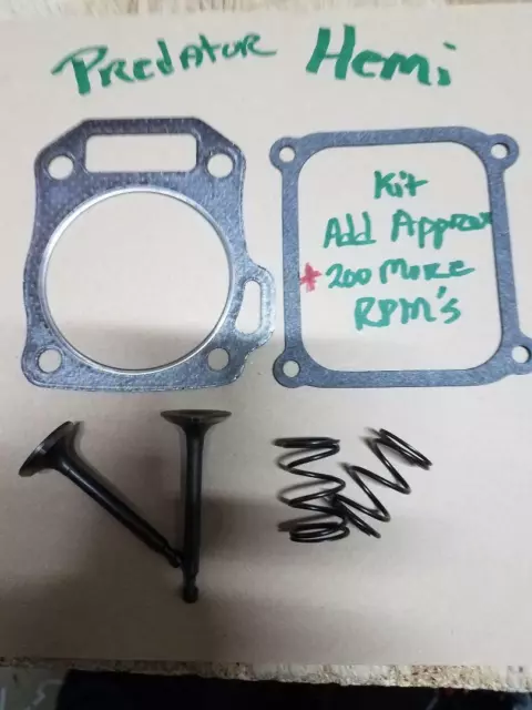 Predator 212cc Hem "Trick Stock Valves & Spring Kit" Pure Stock Class Go Kart