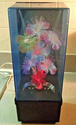 Vintage Fiber Optic Flower Lamp Due west-Music Box, Plays "Memories" 2