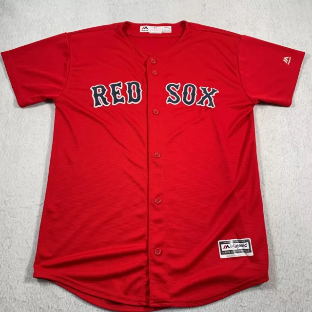 Boston Red Sox Jersey Youth XL Red Blank Coolbase MLB Baseball Majestic