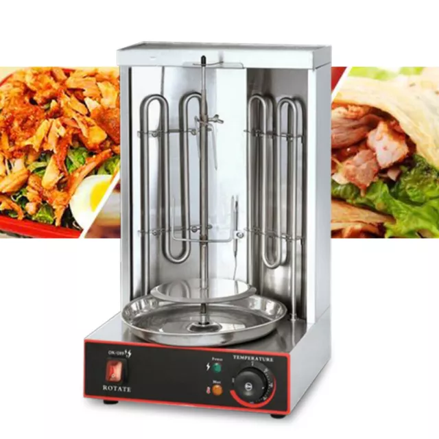 3KW Commercial Electric Shawarma Machine Rotary BBQ Doner Kebab Maker Grill