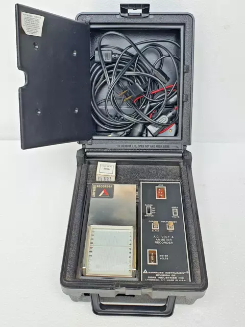 Amprobe Corrente Alternata Volt & Ammeter Tabella Recorder Gamma : 130/260/520