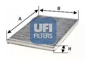 54.145.00 UFI Actif Carbone Filtre Intérieur Cabine Air Filtre