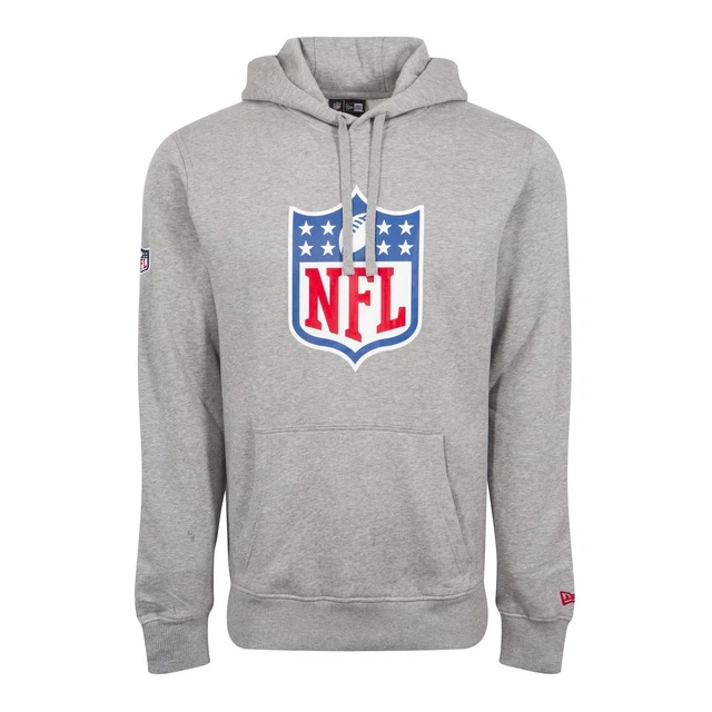 New Era Uomo Felpa con Cappuccio NFL Logo Grigio