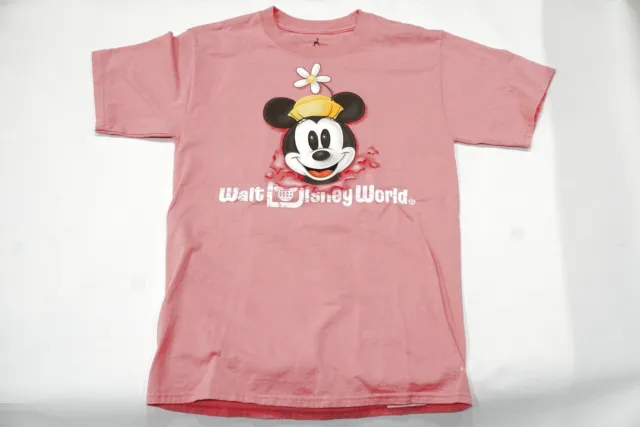 Minnie Mouse Pink T-Shirt Disneyland Walt Disney World Adult small S SHIPS FREE