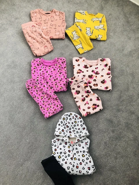 ❤️ Splendide tute da ginnastica per ragazze set di coordinate abiti pacchetto 4-5 anni stampa animale❤️