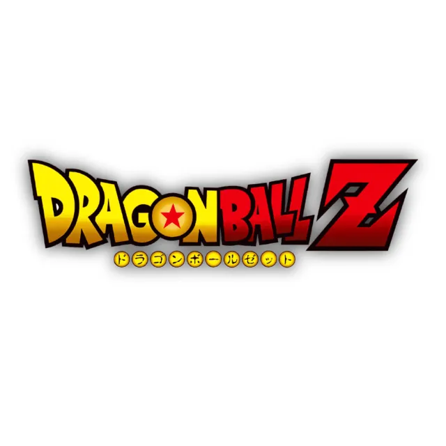 Dragon Ball Z Lettering Logo Shaped Vinyl Decal Sticker