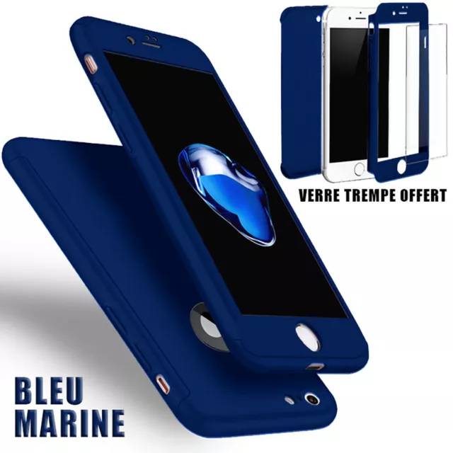 COQUE ETUI 360 pour iPhone 6 7 8 5 XR XS MAX 11 12 PRO PROTECTION VERRE TREMPE 3