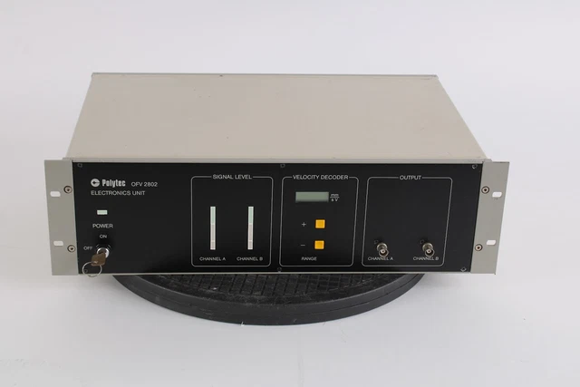 Polytec Fiber OFV2802 Interferometer Laser Doppler Vibrometer W/ Power Keyter