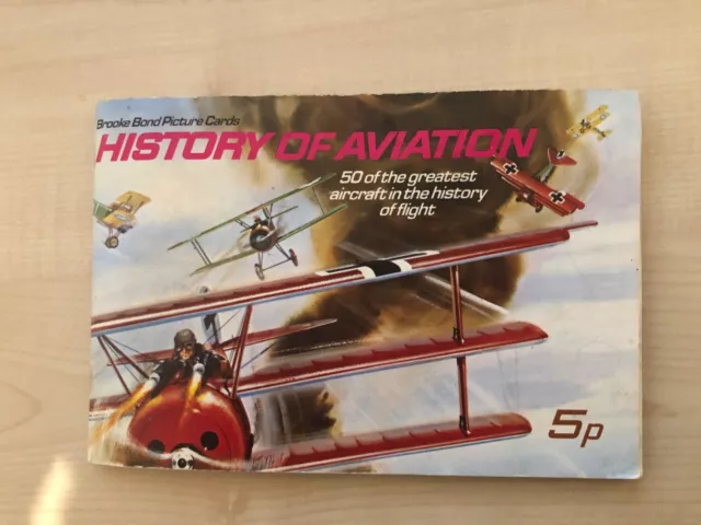 Brooke Bond Picture Cards, History of Aviation, Complete Set in Official Album