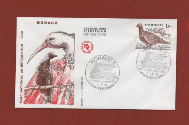 FDC MONACO 1982 - Nationalpark die mercantour