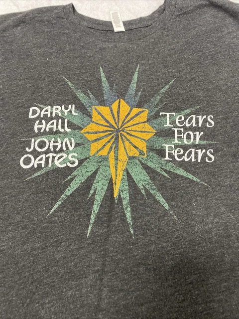 Daryl Hall John Oates Tears For Fears 2017 Concert Tshirt SZ XLarge Bella Canvas