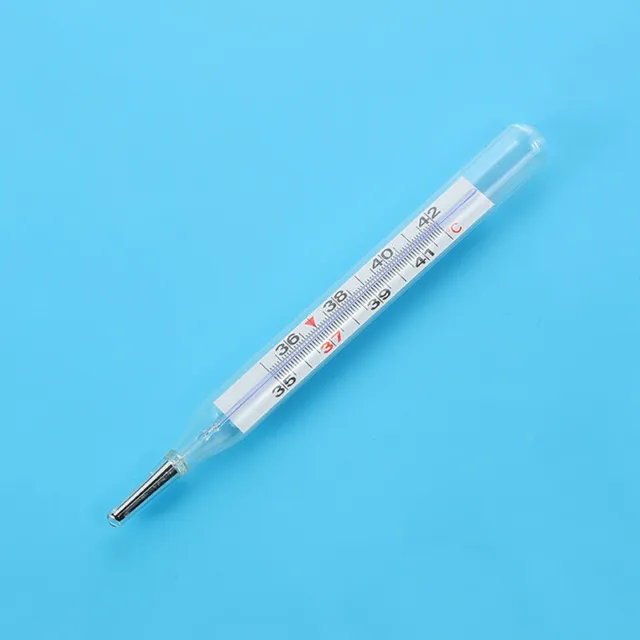 1pc Medical Quecksilber Freeglass Thermometer Klinisches Messgerät   q