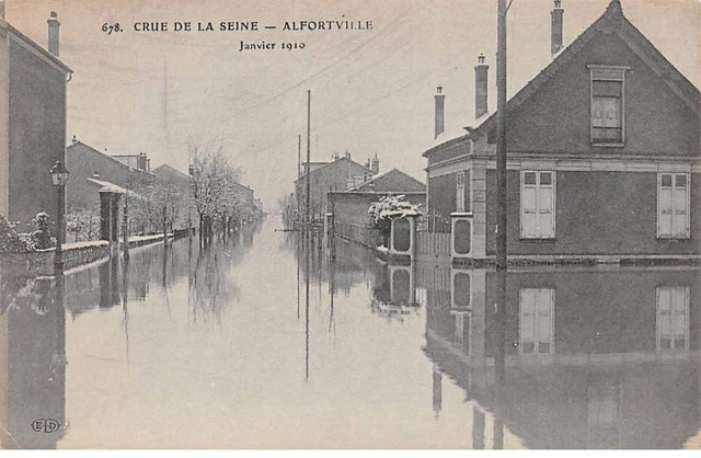 94 - ALFORVILLE - SAN56109 -  Janvier 1910 - Crue de la Seine