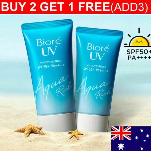 Popular Biore Kao UV Sunscreen Sunblock Aqua Rich Watery Essence SPF50+ PA++++