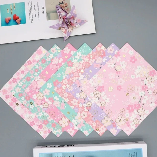 Übung Sakura Muster Kunst Material Origami Papier Handwerk Papier Faltpapier