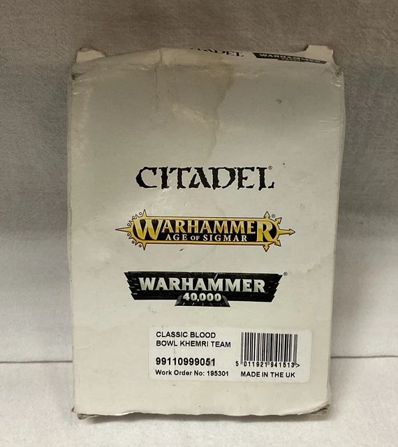 Games Workshop Warhammer 40K Classic Blood Bowl Khemri Team (Metal) - Open Box