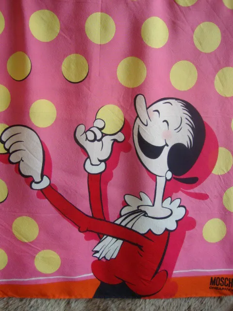 Moschino  CHEAP AND CHIC - OLIVE OYL THEME- SILK SCARF - USED ONCE- UNBOXED