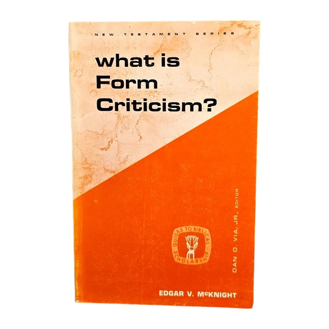 WHAT IS FORM Criticism Edgar V.McNight £12.58 - PicClick UK
