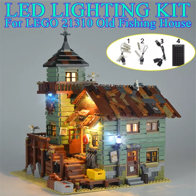 LED-Beleuchtungsset Licht-Set für Lego Alter Angelladen Ideas 21310