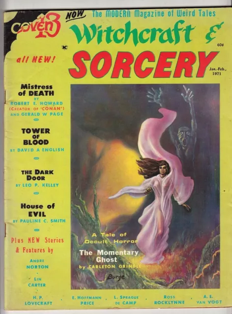 COVEN 13 Witchcraft & Sorcery #6 1971 Weird Tales PULP FANTASY Jeff Jones  REH