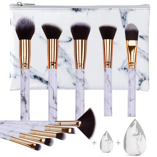 HEYMKGO Pennelli Make Up professionali Set di 10 pennelli trucco