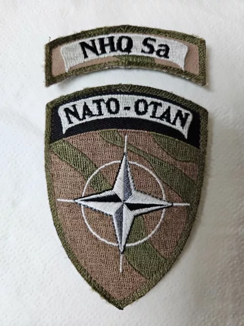 Patch du NATO HQ Sarajevo - Bosnie Herzégovine - Insigne tissu OTAN Sarajevo