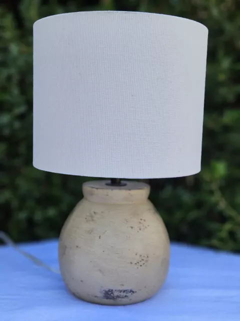 Pottery Barn Concrete Small Table Lamp