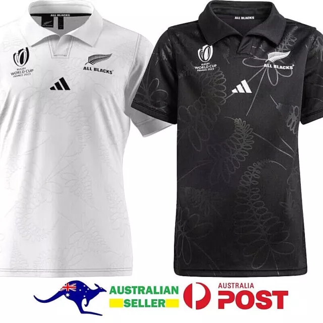 NEW 2023 New Zealand All Blacks Rugby Jerseys NZ Rugby World Cup Union Jersey