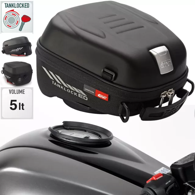 DUCATI Monster 1100 Evo 2012 Givi ST605 TanklockED Tank Bag & Flange