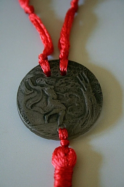 Art Deco Rene Lalique Dansant Glas-Anhänger