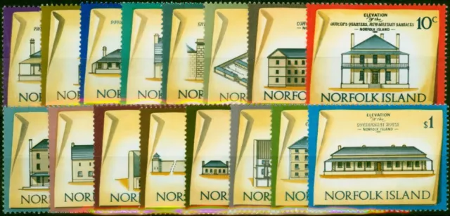 Norfolk Island 1973 Buildings Set of 16 SG133-148 V.F MNH