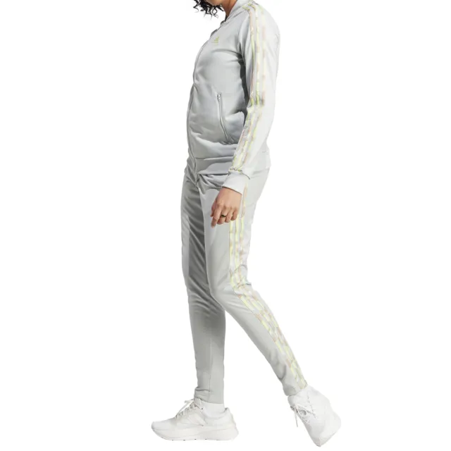 Adidas Trainingsanzug für Damen Essentials 3-Stripes Grau