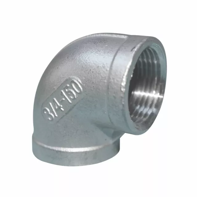 STAINLESS STEEL 316 FEMALE 90° ELBOW BSPP 150lbs