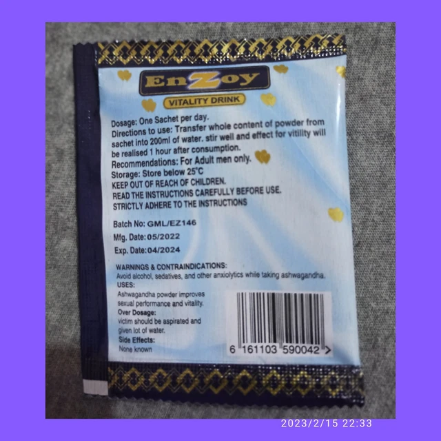 EnZoy Vitality, 3 sachets de 10 gr- Péremption 04/2024 (lettre suivie laposte). 4