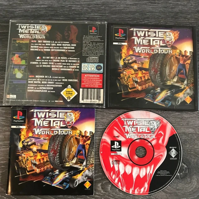 TWISTED METAL WORLD Tour PS1 PlayStation PAL Game Complete