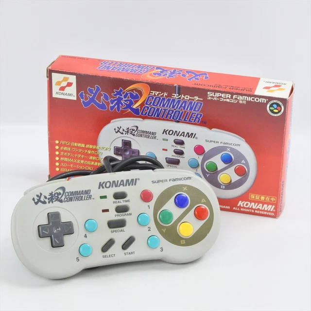 HISSATSU COMMAND CONTROLLER Boxed Super Famicom Nintendo KONAMI RU009 2602
