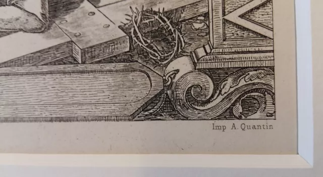 Hans HOLBEIN (1497-1543) Radierung Édouard Lièvre (1828-1886) La Passion 08/10 3