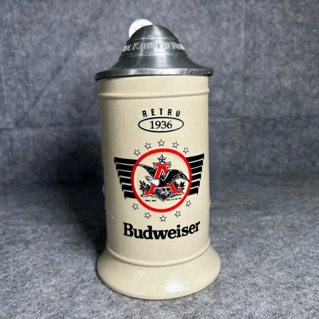 Budweiser Beer Stein 1936 Retro Logo Series 2003 Anheuser-busch