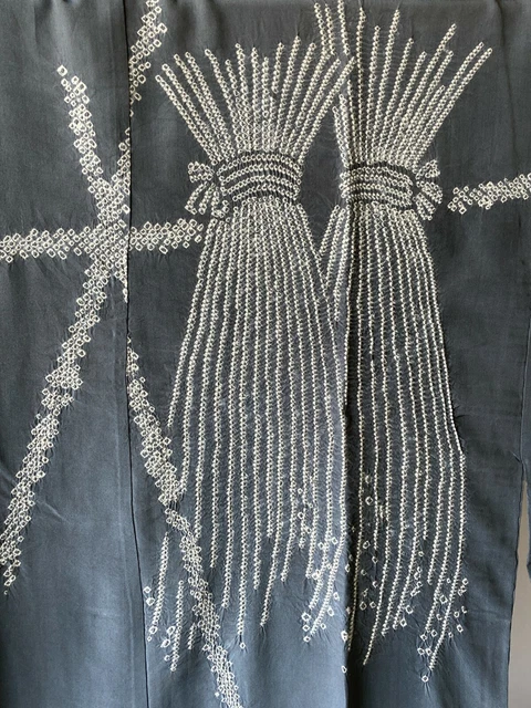 Vintage Japanese juban kimono - Antique Mens Juban 4