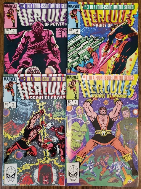 Hercules Vol. 2 #1-4 Complete Set ~ Fn-Nm 1984 Marvel Comics ~ Bob Layton Art