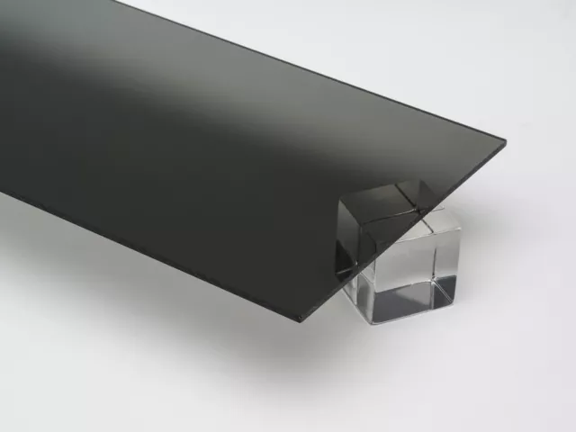 Acrylic Grey Tinted Plexiglass 1/8" x 15.5" x 62” Plastic Sheet #2064