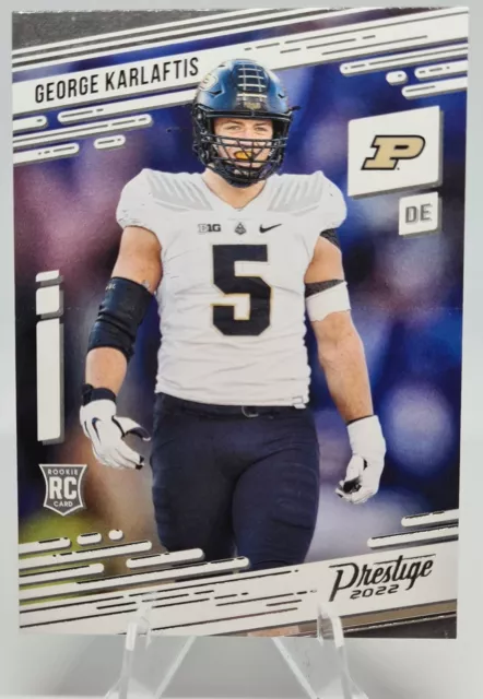 George Karlaftis 2022 Panini Chronicles Prestige Purdue/Kansas City Chiefs #23