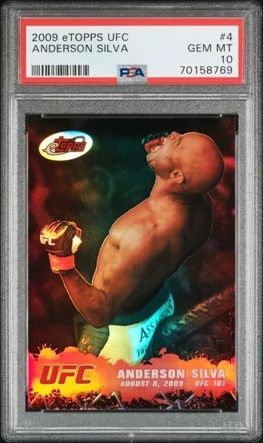 2009 Etopps UFC #4 Anderson Silva #/999 PSA 10