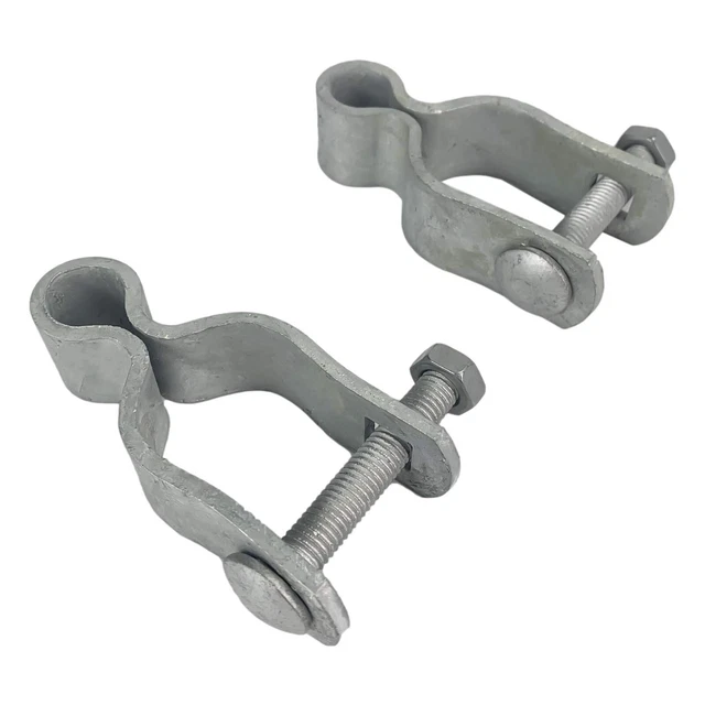 1-3/8” Pressed Steel Chain Link Fence Post Hinge 2-Pack, Fence Frame Hinge
