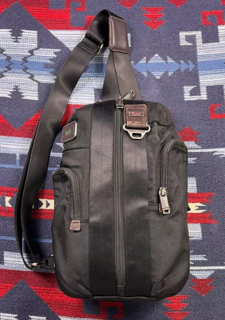 Tumi Alpha Bravo Monterey Sling Shoulder Bag Crossbody Carry On Backpack Black